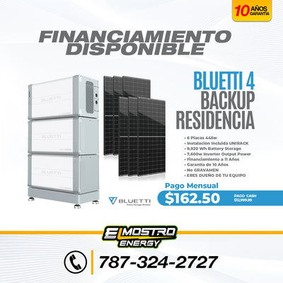 Bluetti 4 Backup Residencial