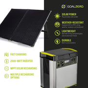 GOAL ZERO YETI 6000X BATERÍA DE LITHIUM, ENERGÍA PORTÁTIL, ESTACIÓN DE ENERGÍA DE EMERGENCIA  +                   Incluye Placa Solar 400 Watts GRATIS