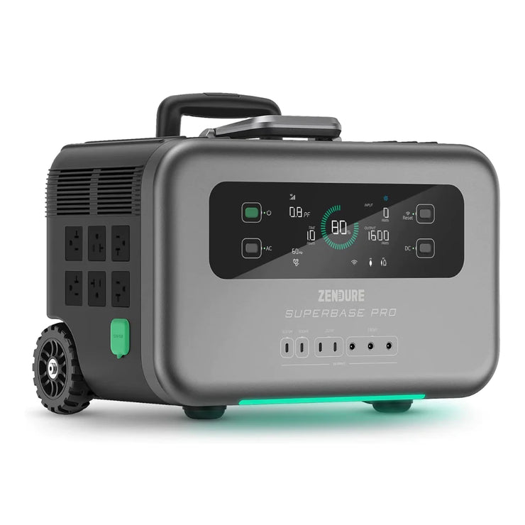 BATERÍA ZENDURE SUPERBASE PRO 1500, 1440WH LIFEPO4/ Incluye Placa Solar Gratis