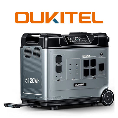 OUKITEL P5000 PORTABLE POWER STATION | 2200W/5120WH + INCLUYE PLACA SOLAR 400W GRATIS|