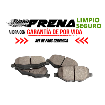 SET PADS FRENOS / CERAMICA