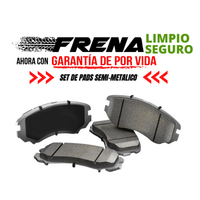 SET PADS FRENOS / SEMI-METALICOS
