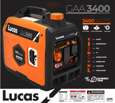 INVERTER LUCAS | GAA 3400 WATTS